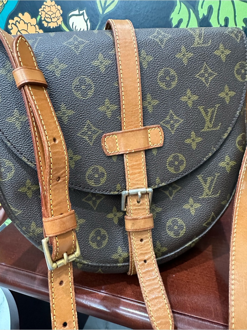 Louis Vuitton Vintage Chantilly PM Monogram Crossbody Saddle Bag France COA - Picture 12 of 15